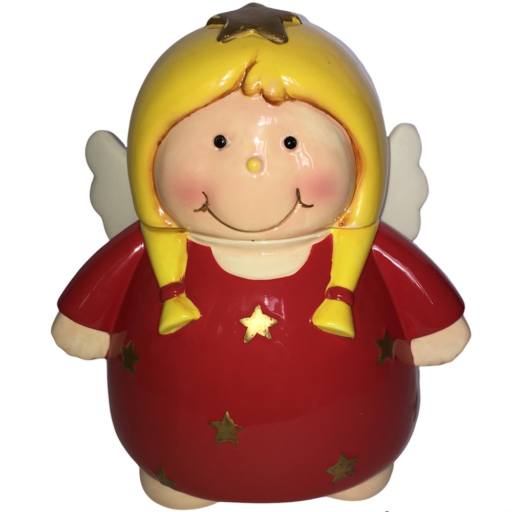 Cookie Jar Angel with Stars